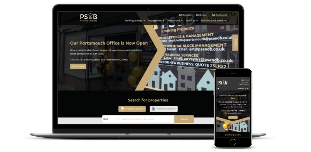 Brighton Estate Agency: Mobile Optimised Web Design